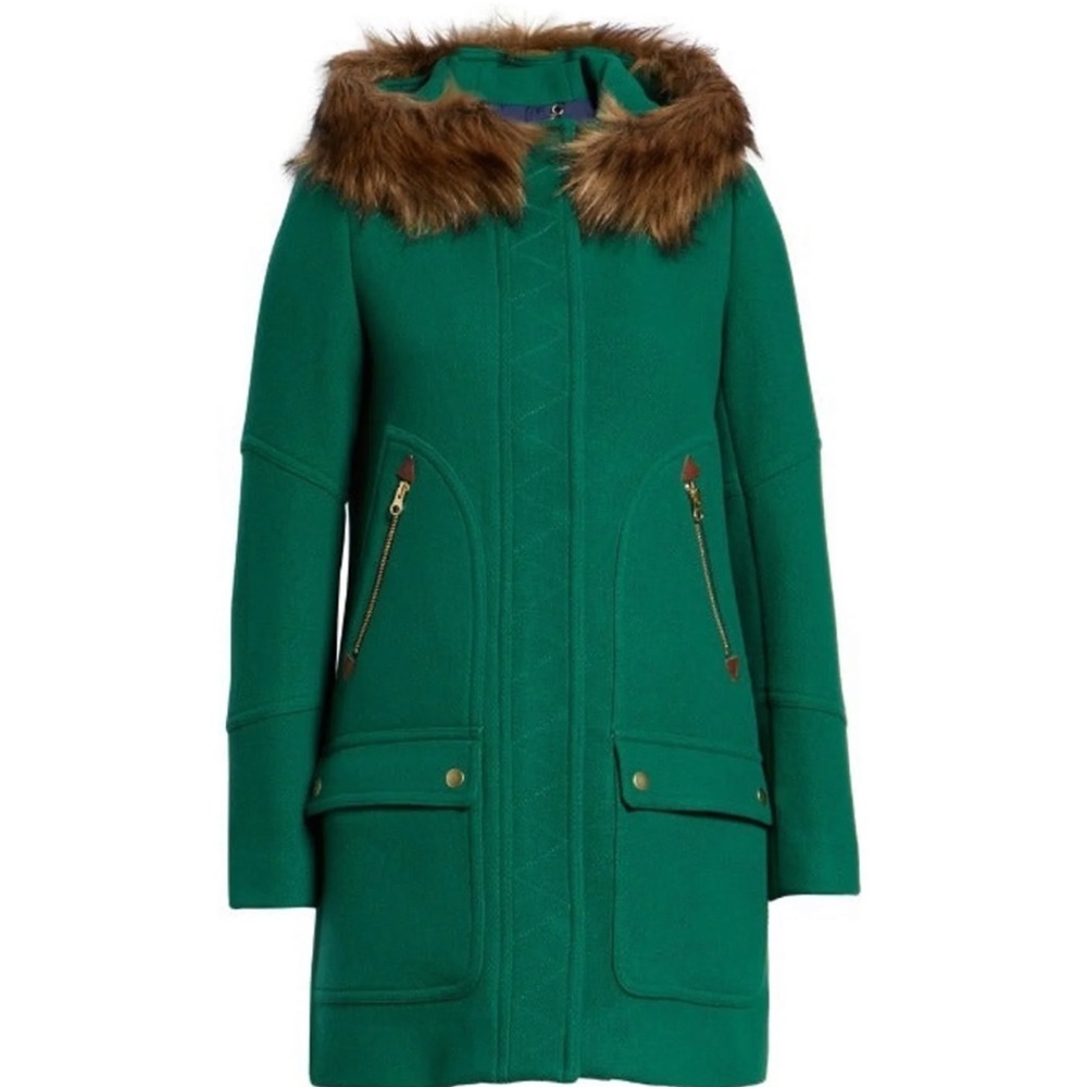 J. Crew Chateau Stadium Cloth Parka size 8